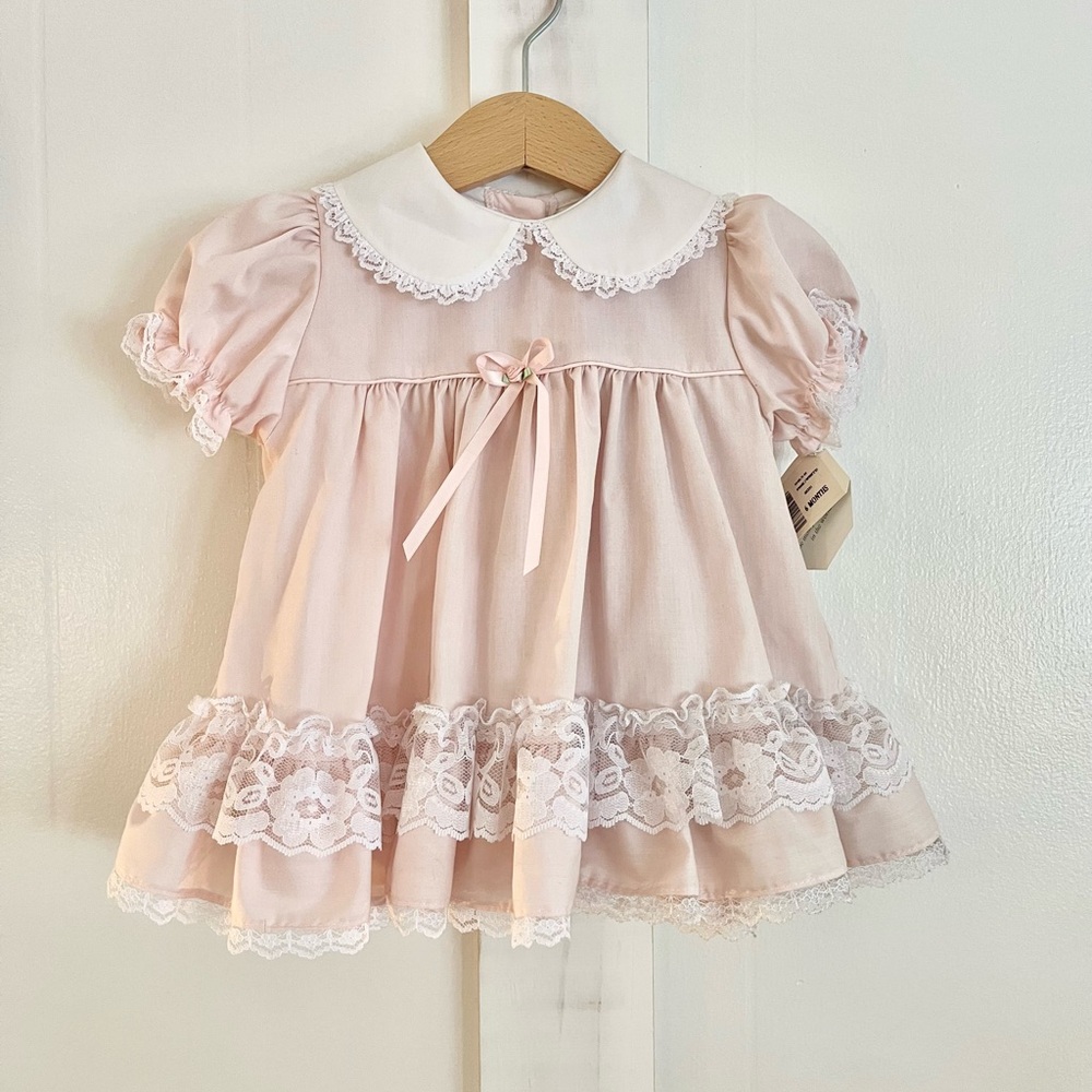 Vintage Alexis Pink dress 6 months NWT